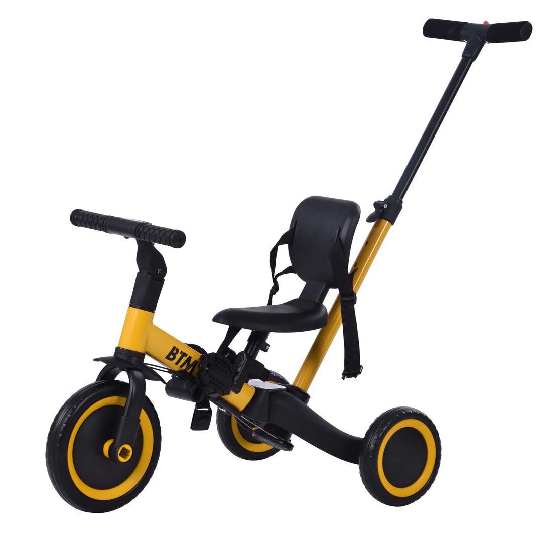 子供用3輪車 4in1 自転車 オリジナル 押し棒 ペダル コントロールバー付き
