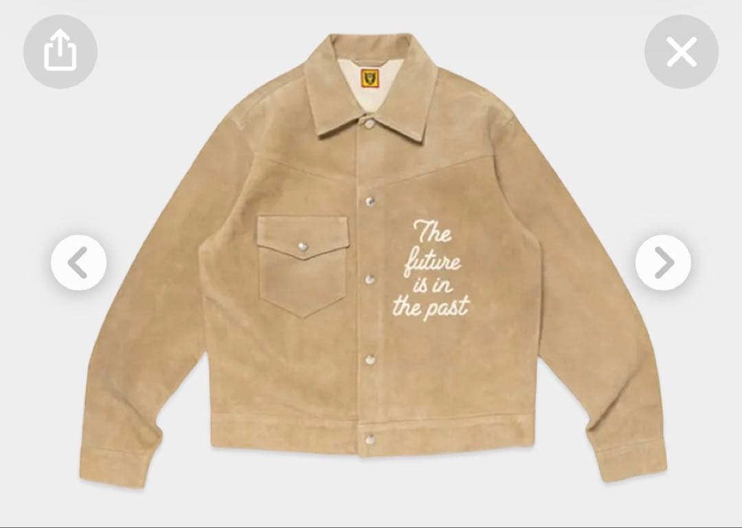 定価14万　human made ヒューマンメイド　スエード　ジャケットnigo