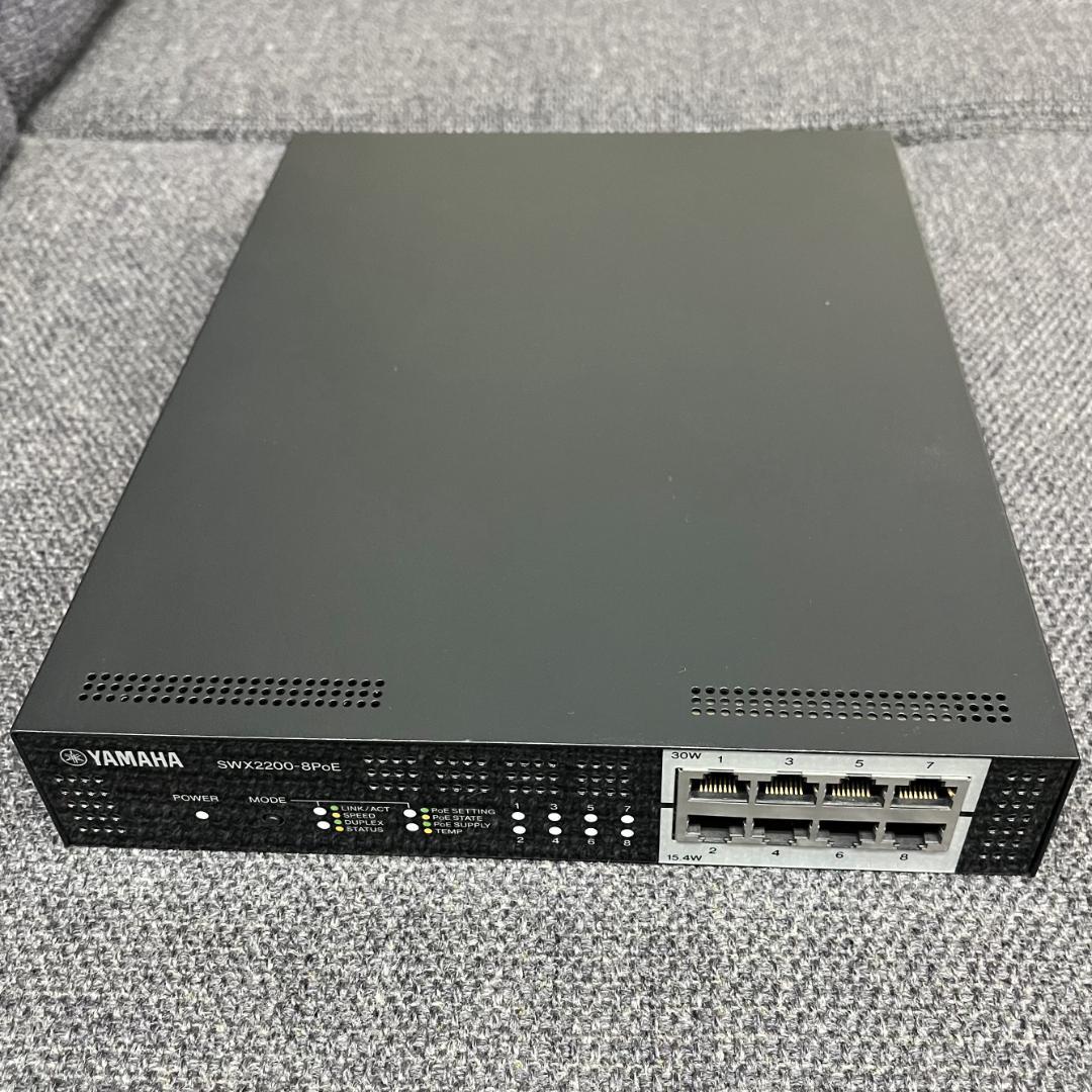 YAMAHA SWX2200-8PoE スマートL2 スイッチ 中古美品