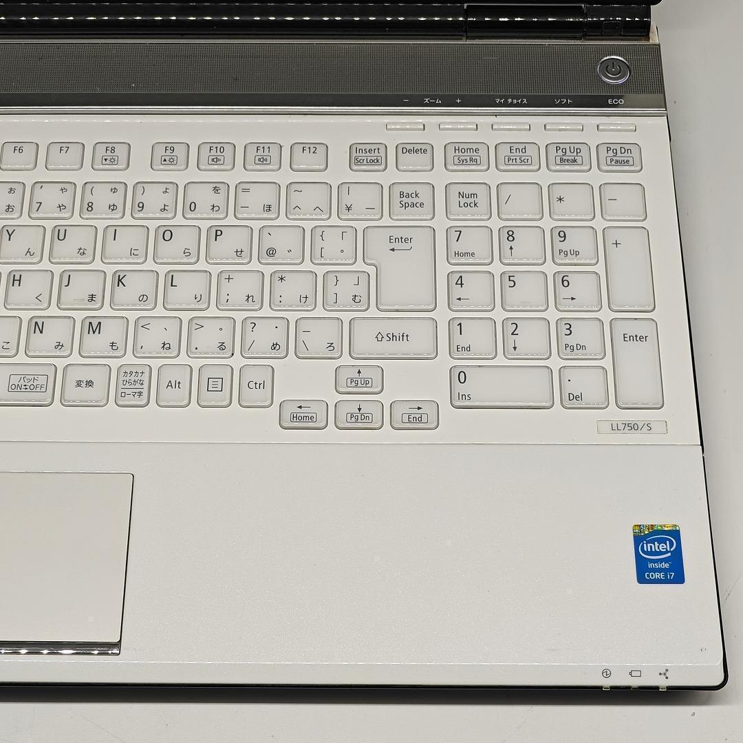 【NEC】LL750 高性能i7 SSD512GB 16GB 白 ノートPC