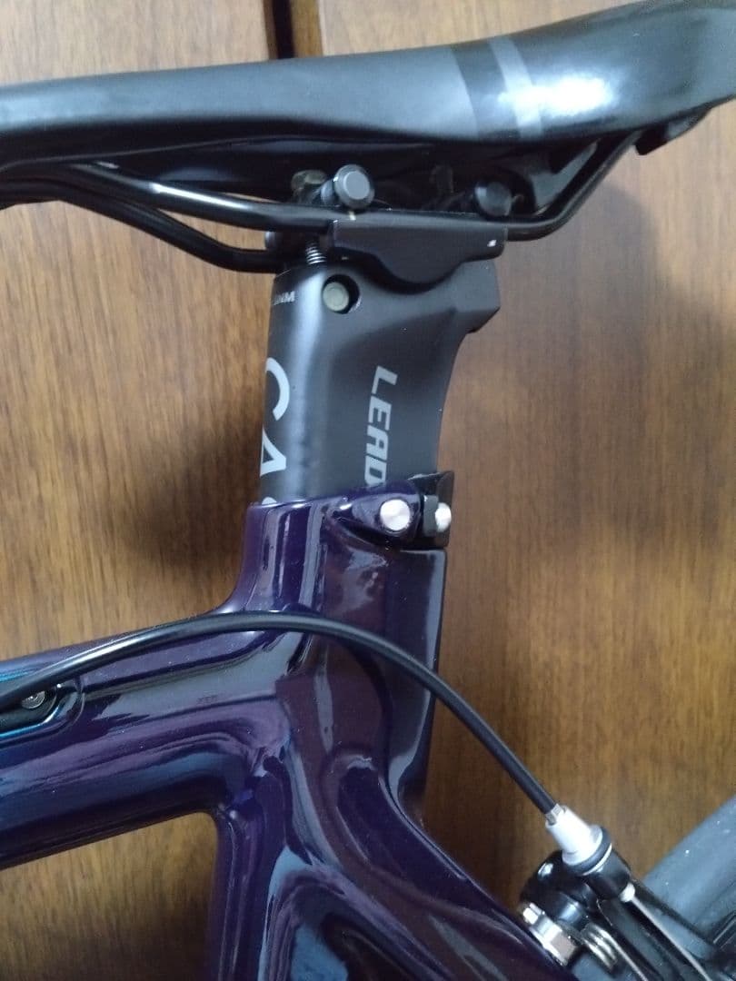 【猫富士様用：運賃込】LEADER735 ピストバイク マーブル×ラメ