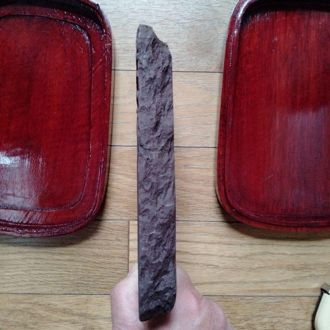 中国骨董【大型龍雲古端渓】旧蔵極品コレクション希少細工精密龍彫定価6000人民元