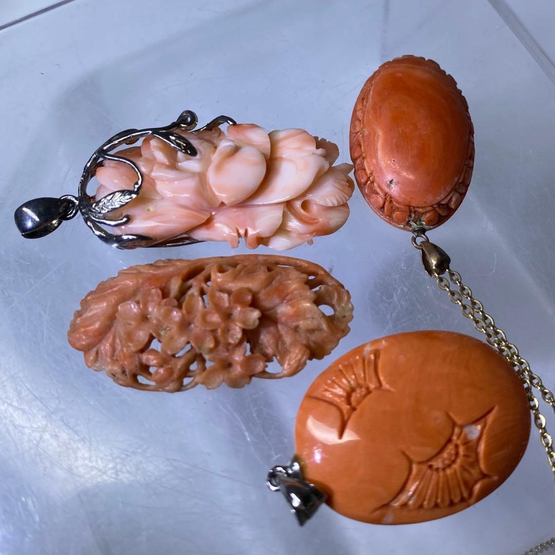 本赤珊瑚　アクセサリー　28g 東K7-1214☆2F