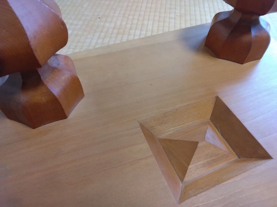 将棋盤と黄楊上駒