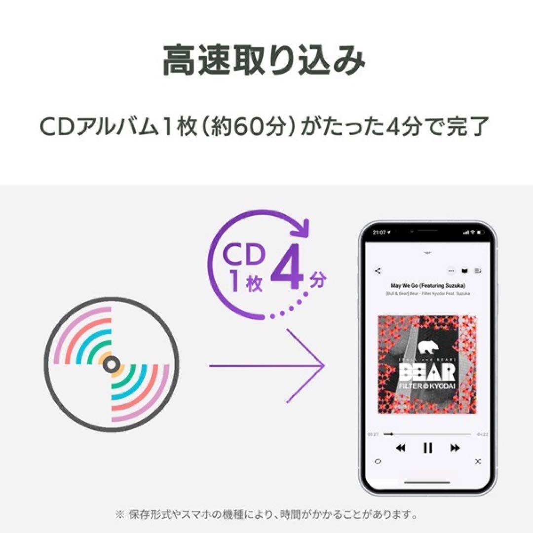 I-O DATA CDL-5S ワイヤレスCDリーダー CDレコ5s