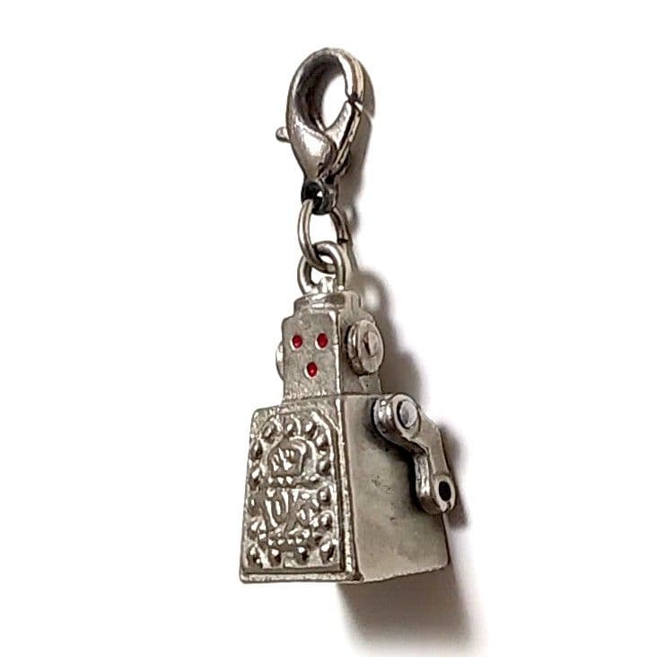 ★稀少★ブリキのおもちゃ博物館メタルロボット ストラップキーホルダー北原照久