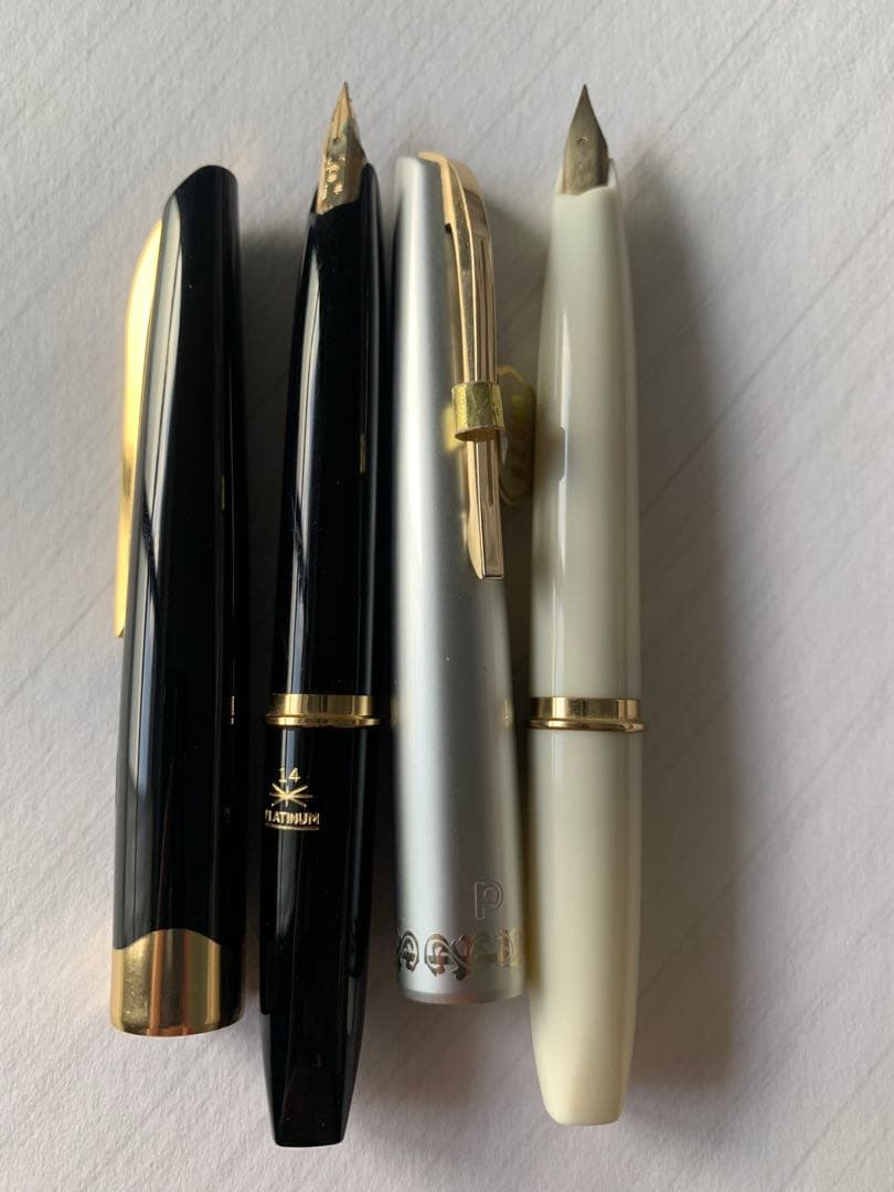 プラチナ 万年筆 14K 2本まとめ売り