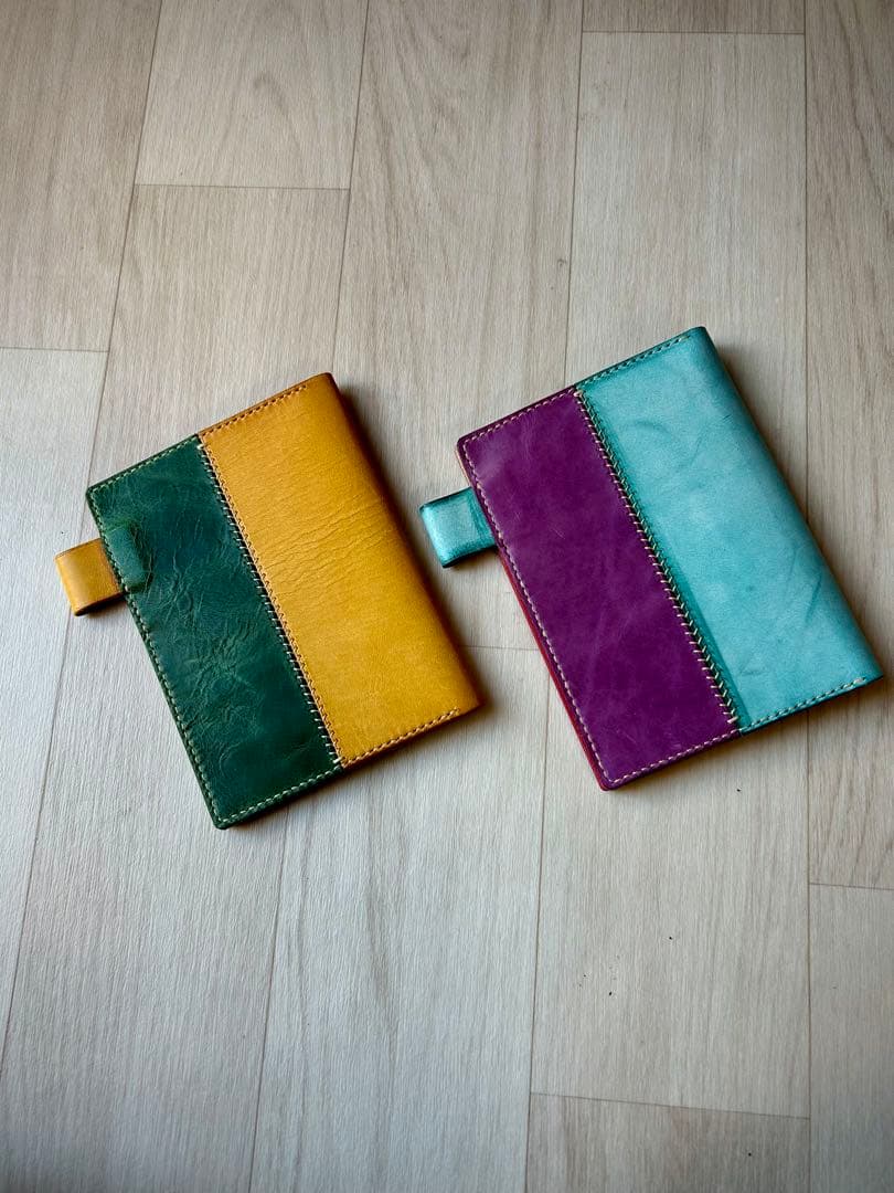 ♡yukiko♡｜お薬手帳ケース 本革 手縫い（オーダー品）