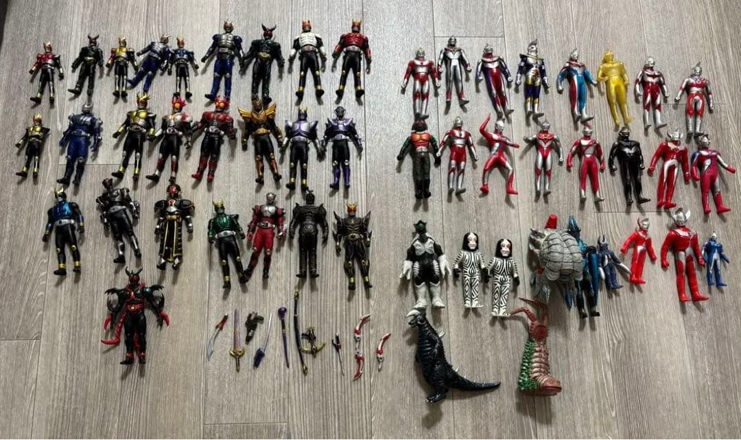 ジャンク　仮面ライダー　ウルトラマン　ソフビ　大量　まとめ売り