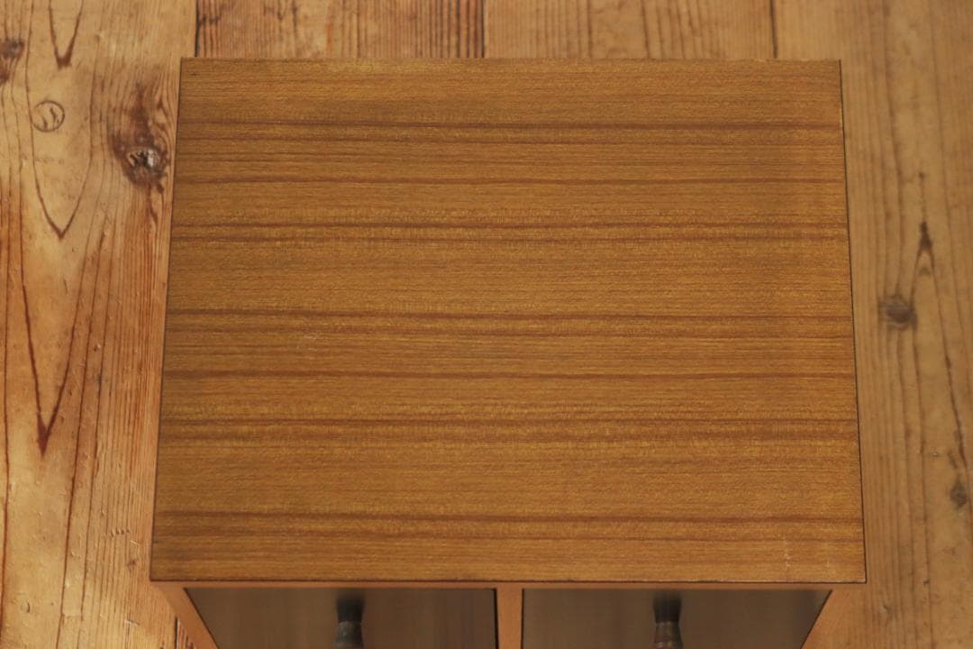 ヴィンテージ モダン 卓上 ドロワー 小物入れ 収納 ４杯 木製 メラミン化粧板