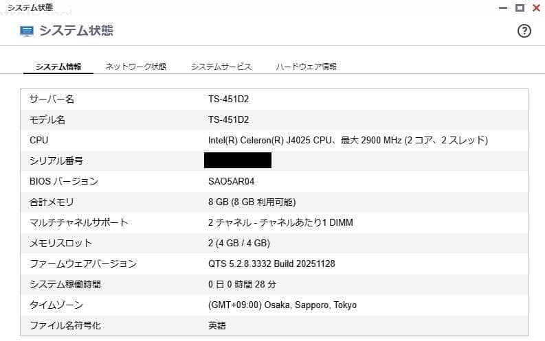 QNAP ／TS-451D2