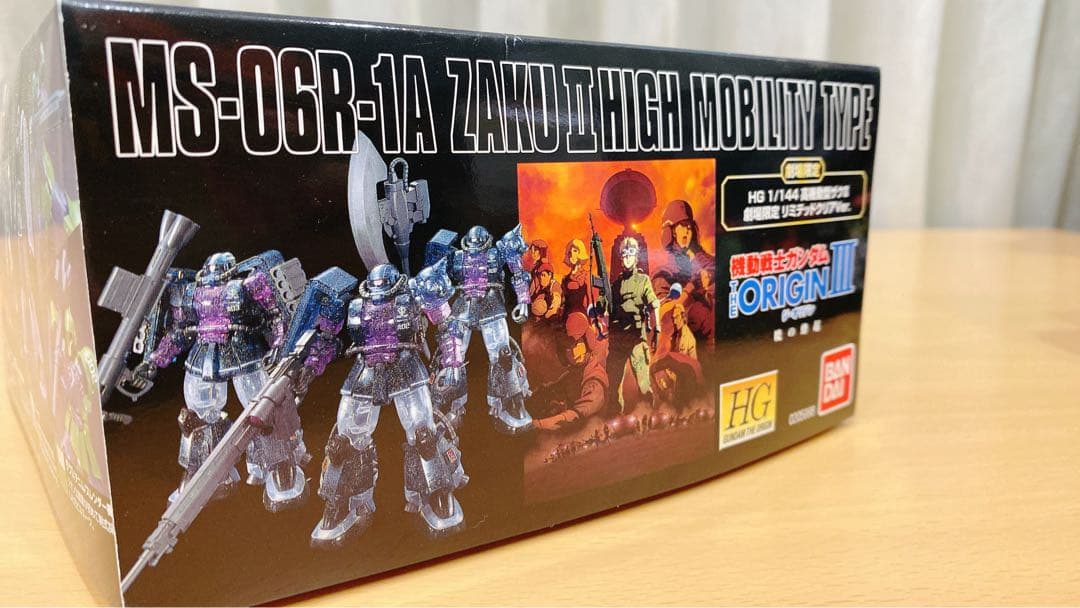 <HG>1/144 MS-06R-1AザクII 高機動型リミテッドクリアVer.