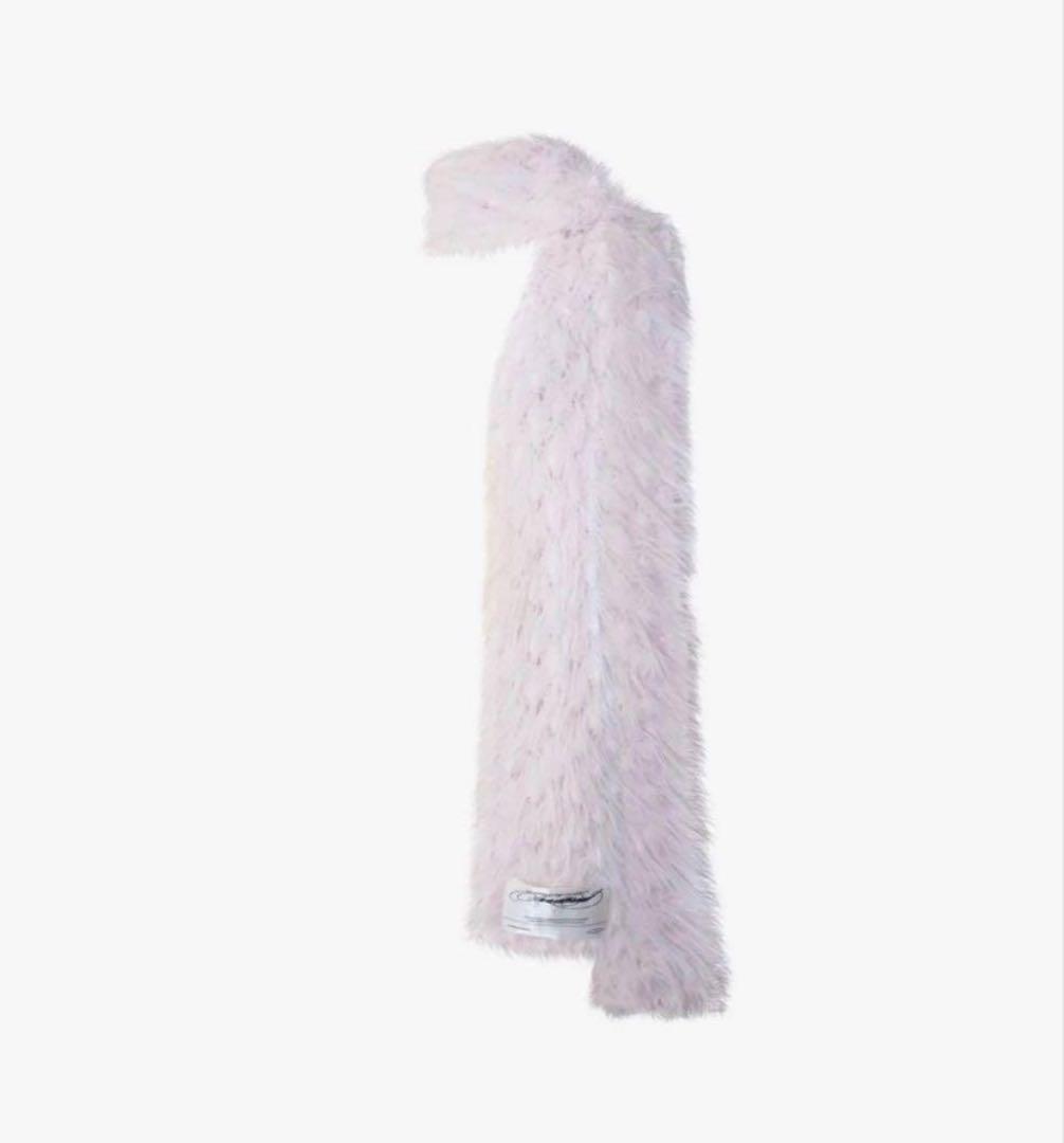 S fuzzy scarf THEREDTHREAD ピンク