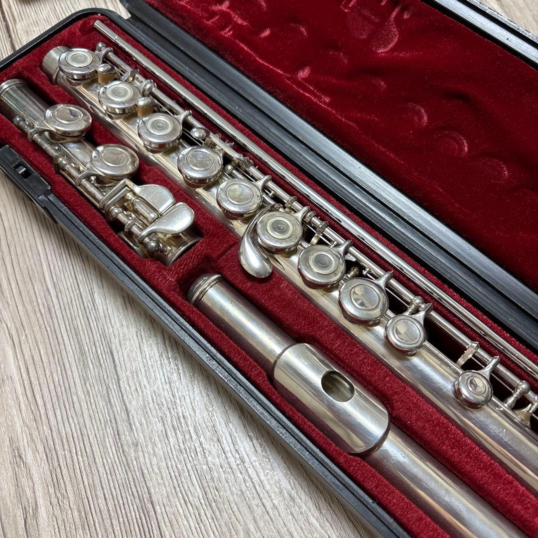 【YAMAHA】銀製 フルート本体 ケース付き