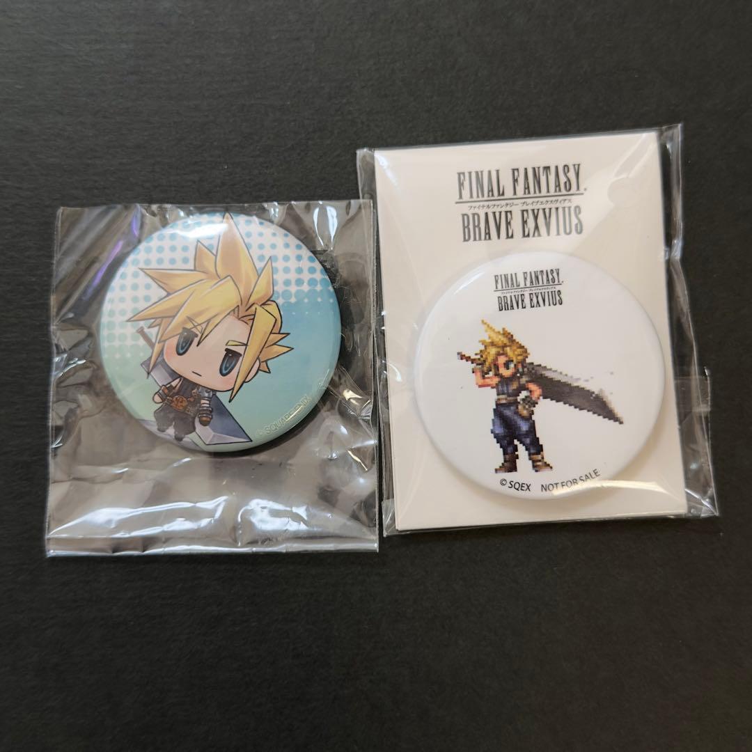 FF7 ファイナルファンタジー7 クラウド 缶バッジ