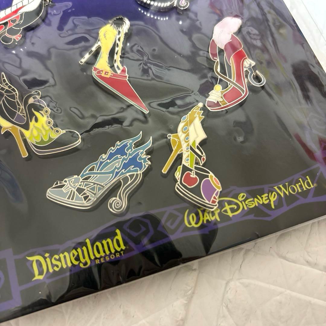 新品未使用　Disney Villains ヒール靴ピンバッジ 7個セット　即日