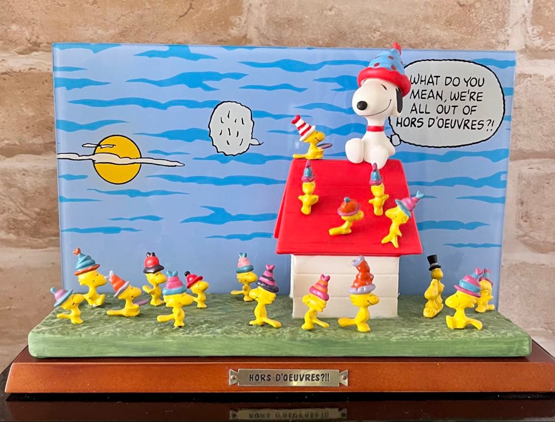Peanuts スヌーピー flambro社製オーナメント情景フィギュア