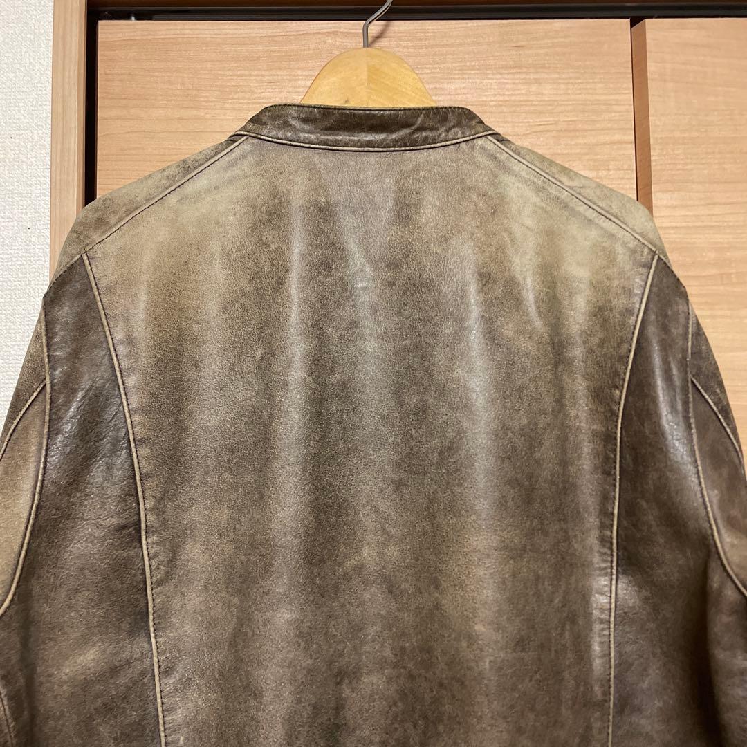 ヴィンテージ加工【インターナショナルギャラリービームス】シングルレザーライダース