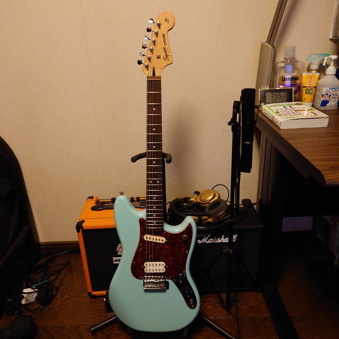 Squier CYCLONE ソニックブルー サイクロン LEVY'Sケース