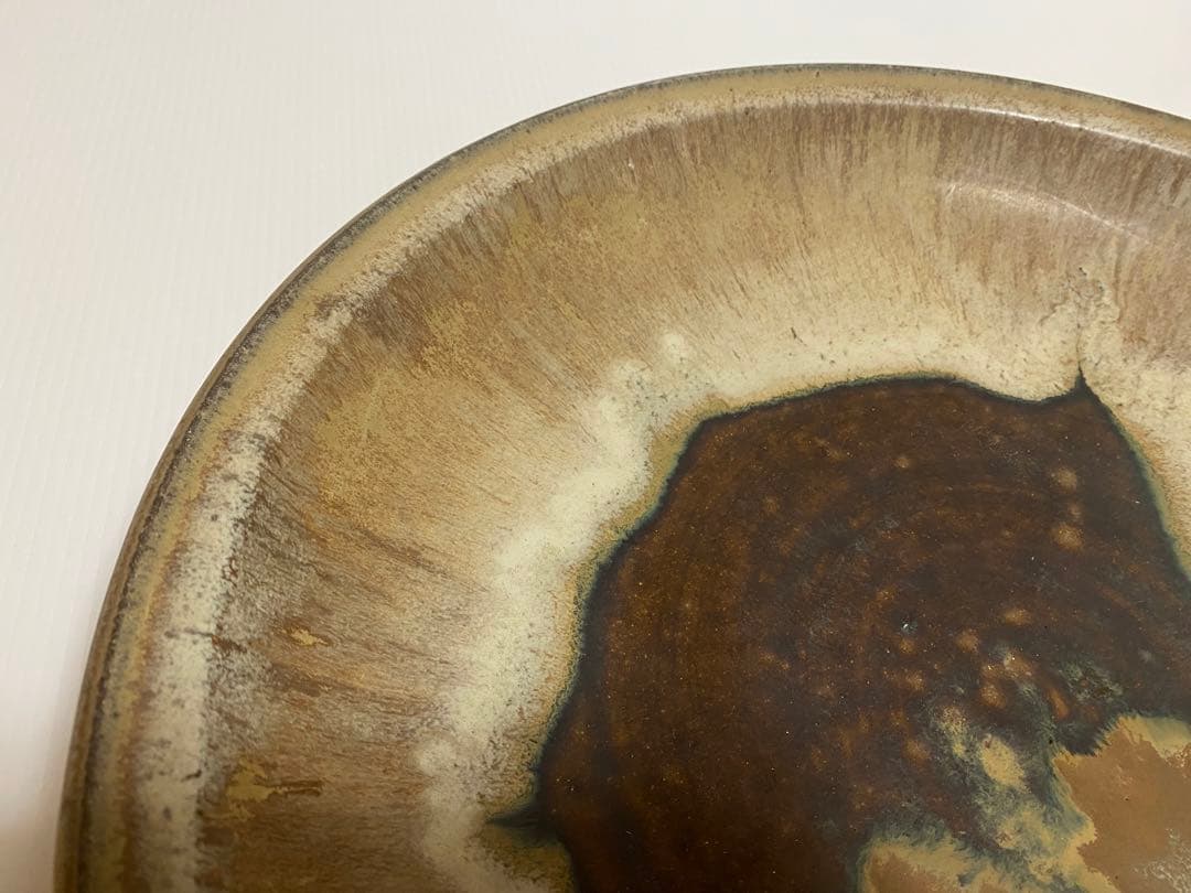 小岱焼 小代焼 岱平 大皿 皿陶芸 美術 約44cm