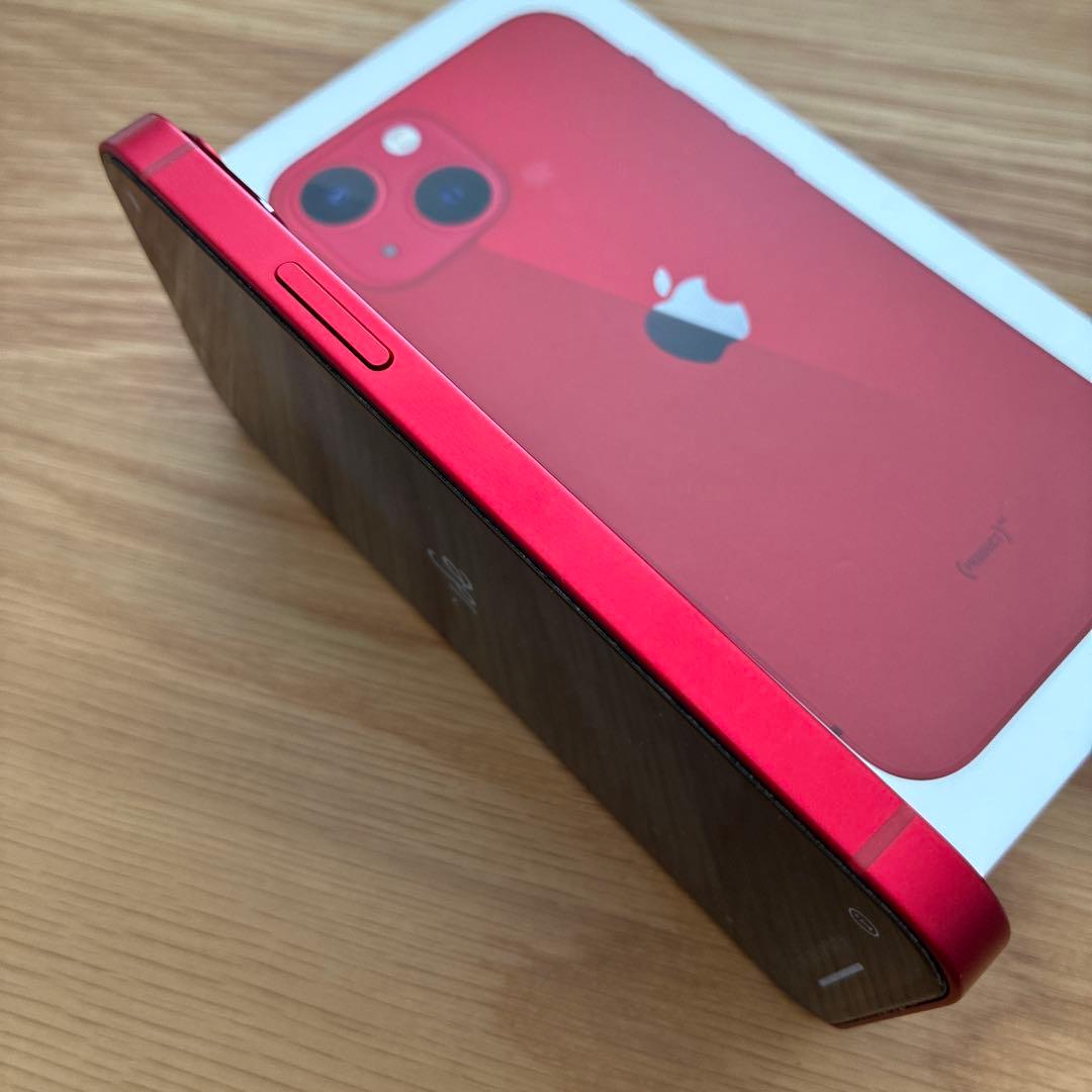 【美品】Apple iPhone 13mini 赤 充電ケーブル付き