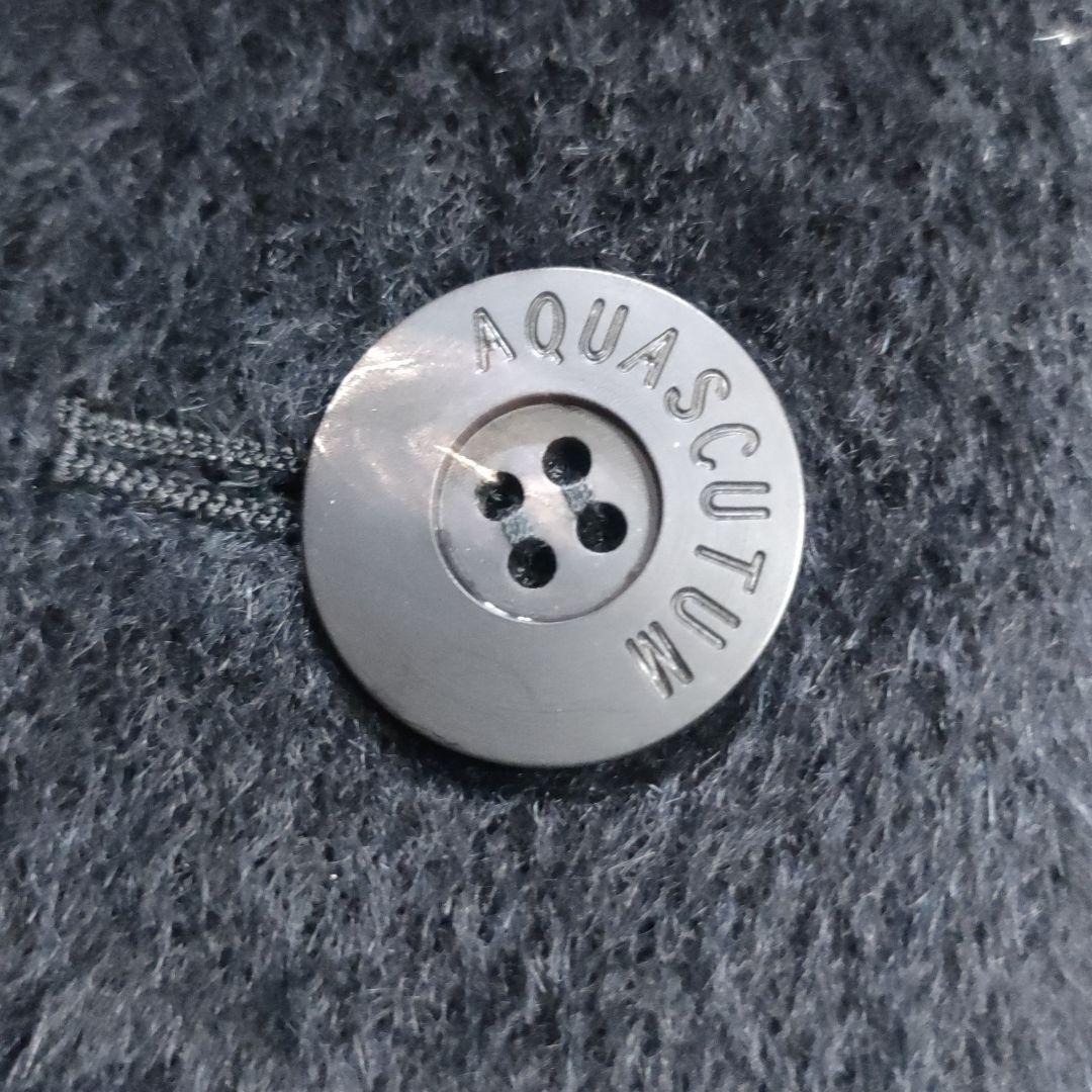 未使用品✨AquaScutum　アルパカウールシャギーコート　黒　サイズ6