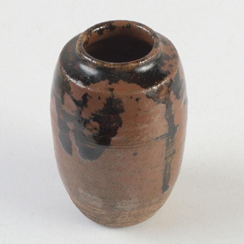 茶道具　瀬戸焼　古瀬戸　茶入　銘八千代　仕覆二点　即中斎極め箱　D　9443