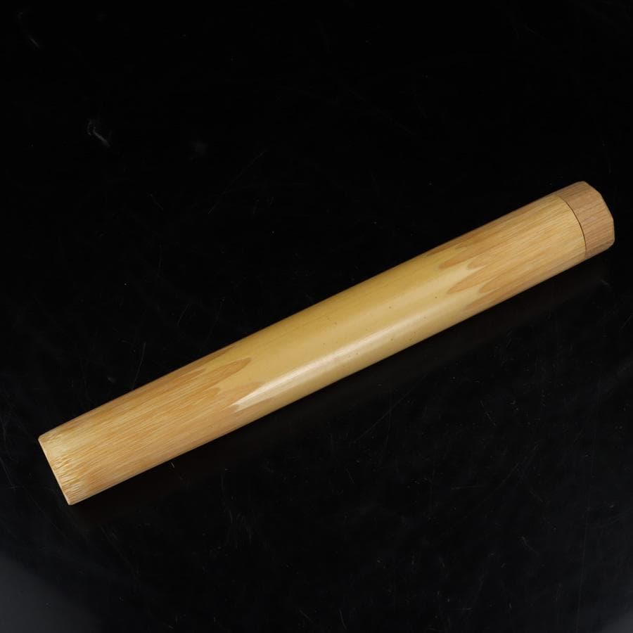 Y2595-2 茶道具 大徳寺 小堀卓巌書付 茶杓 共箱　　NN