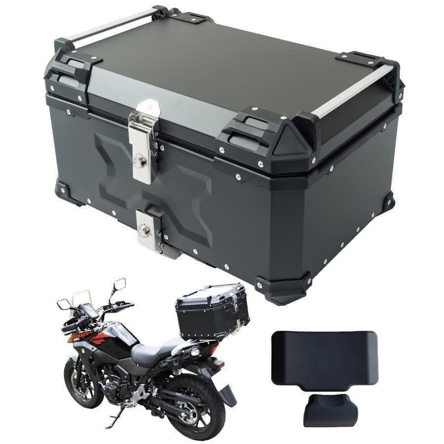 未使用中古美品 65Lバイクリアボックス アルミ制 ブラック