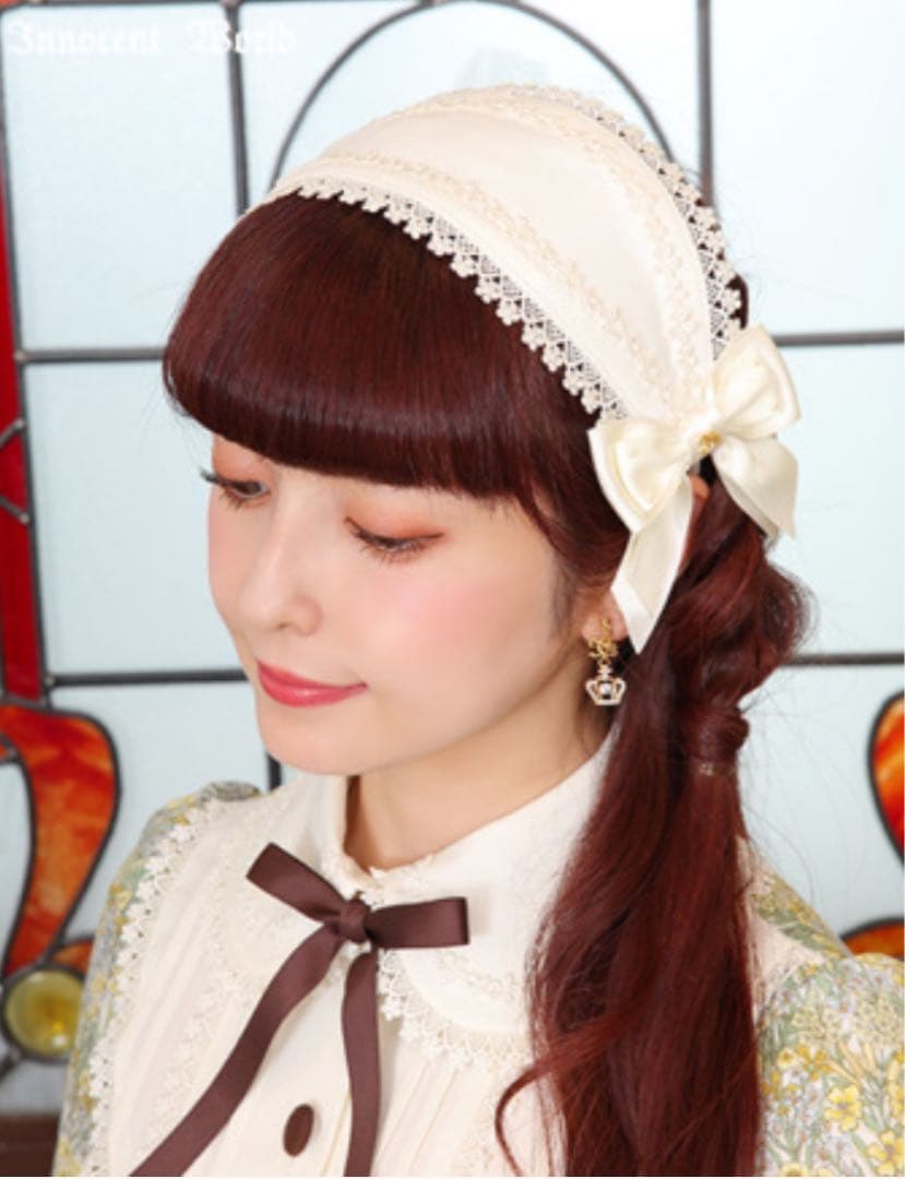 【新品未使用品】Innocent World 英国の花園ヘッドドレス　生成
