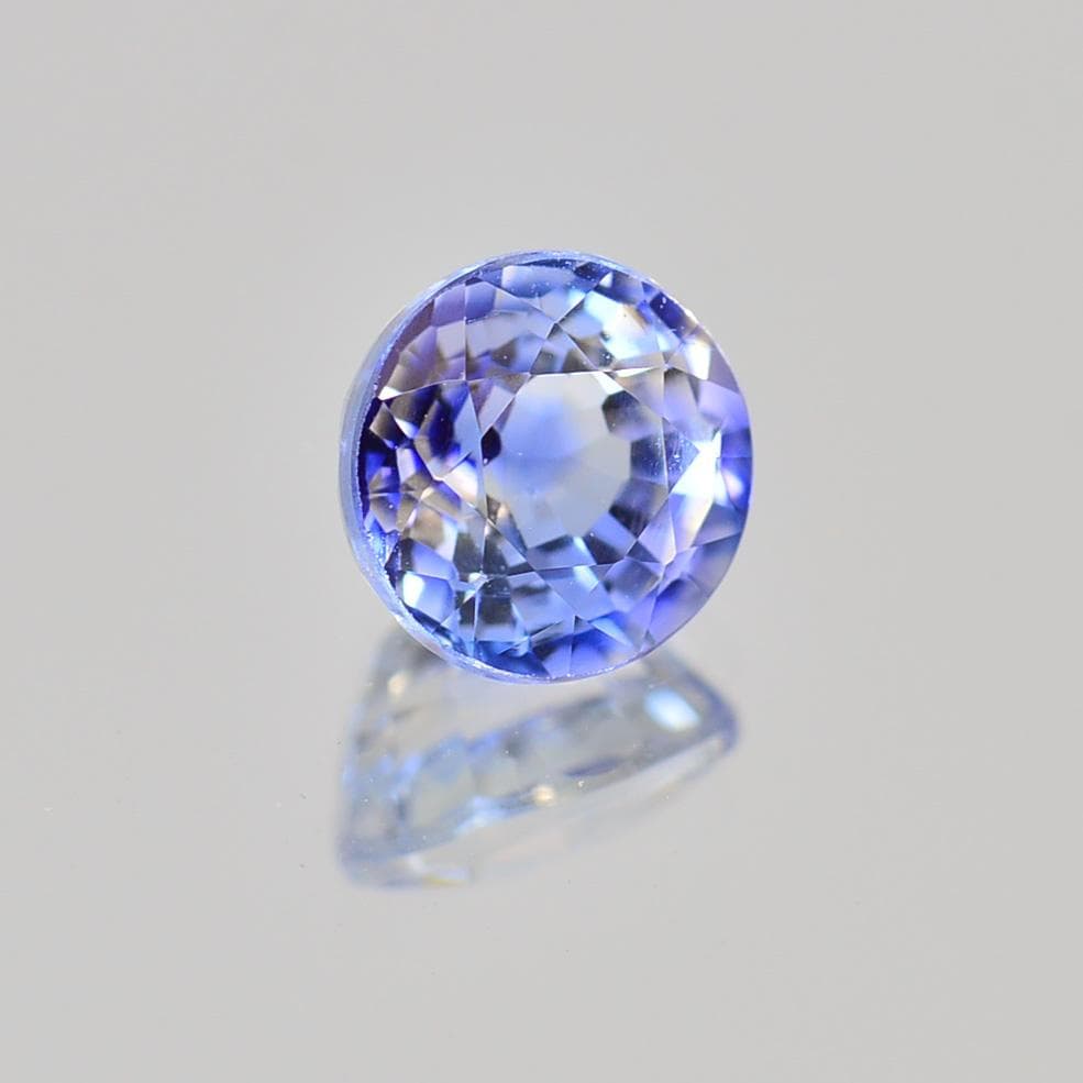 ソ付 天然 バイカラーサファイア 0.966ct ルース ラウンド カット