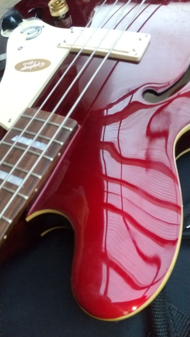 Epiphone Jack Casady Signature レッド ケース付