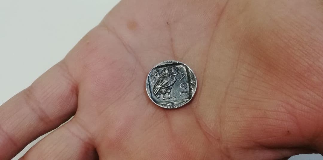 古代ギリシャ ギリシャ神話 アテネ/ふくろう テトラドラクマ 銀貨