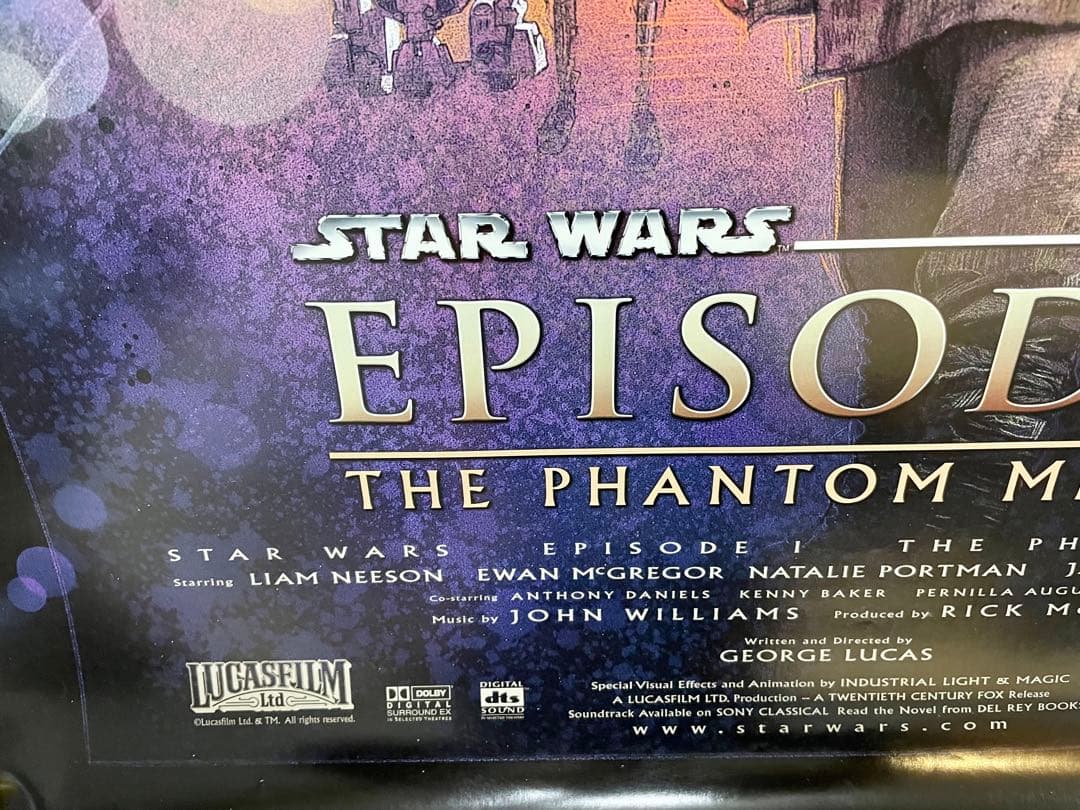 スター・ウォーズ エピソード1/ ファントム・メナス　ポスター　1999年❗️