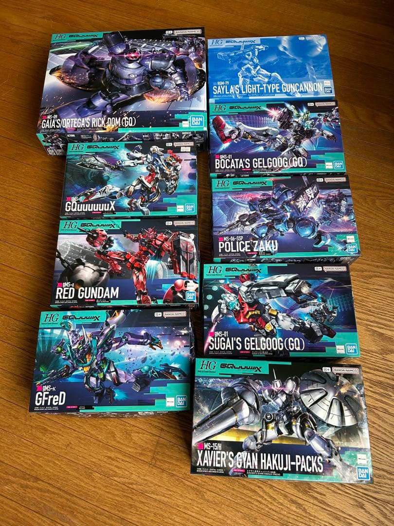 GQuuuuuuX HGガンプラ9点セット