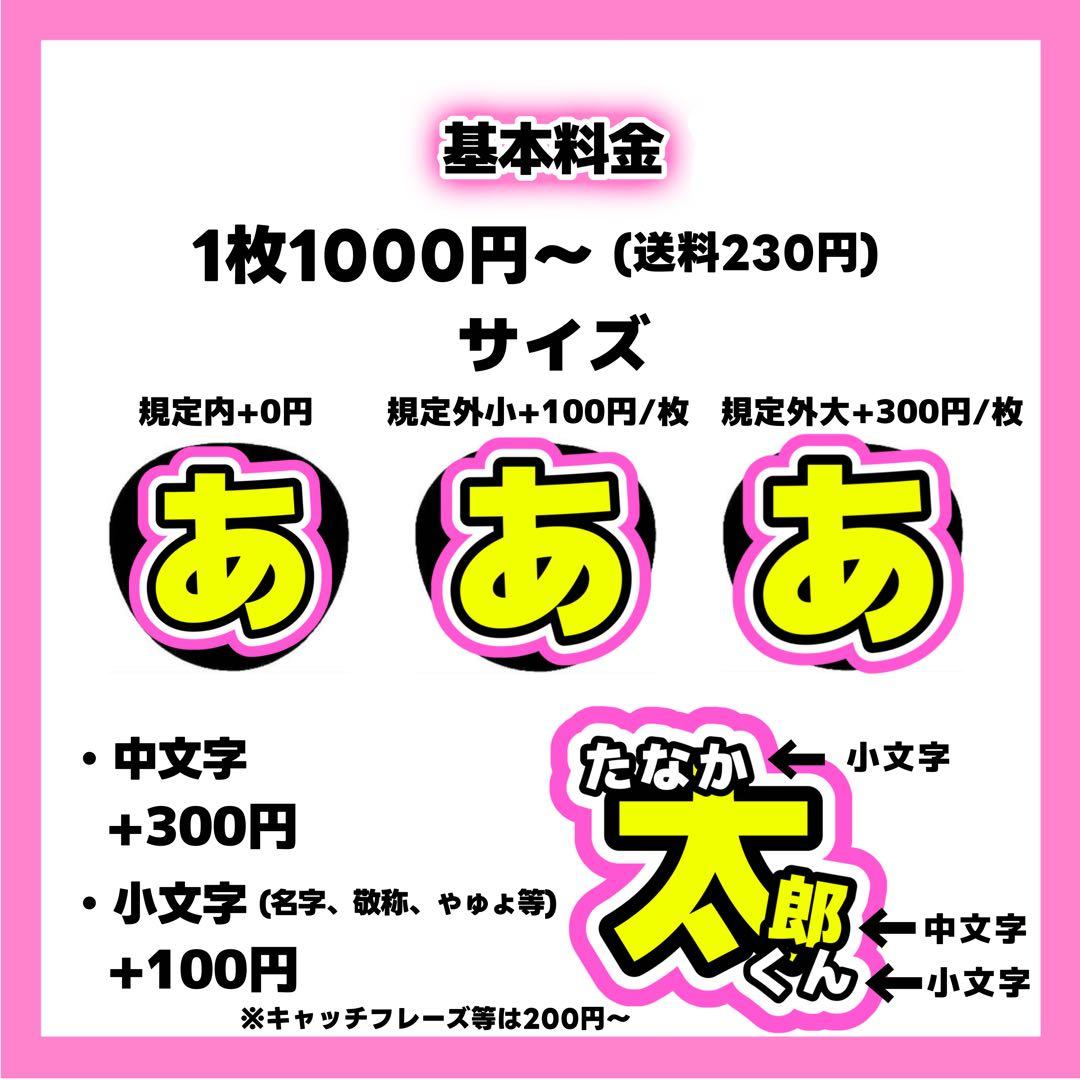 もかページ うちわ文字 オーダー