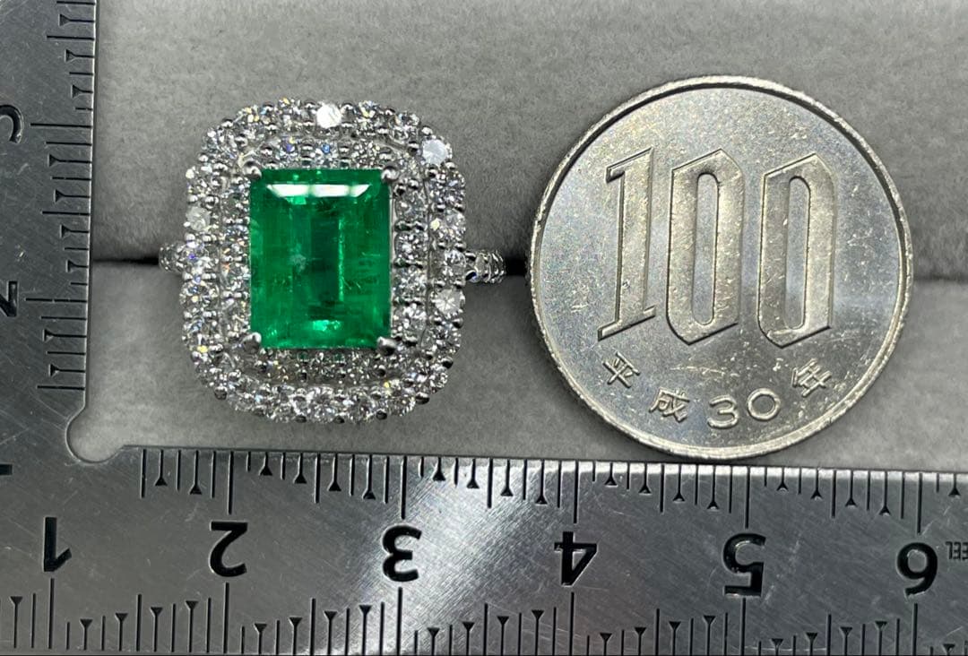 最終交渉可JA27★最高級 コロンビア産 エメラルド2.57ct リング 鑑付