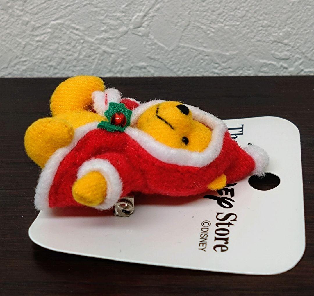 ★激レア★レトロ★ディズニーストア★クリスマス★サンタプーさん★ぬいぐるみバッジ