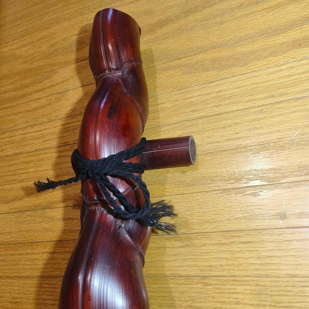 茶道具 煤竹結界 観音竹 骨董 時代物 旧家蔵出し アンティーク 蒐集家古美術