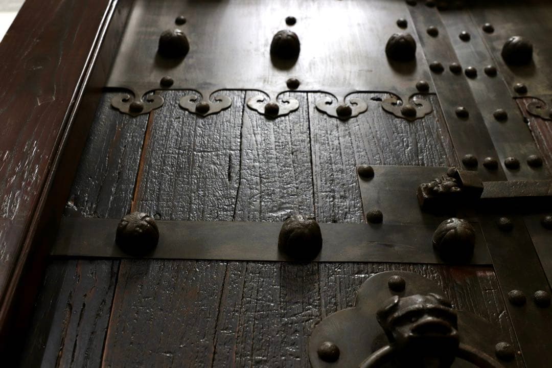 GMGH477○年代物 蔵扉 両開き 時代扉 建具 オブジェ 稀少 アン