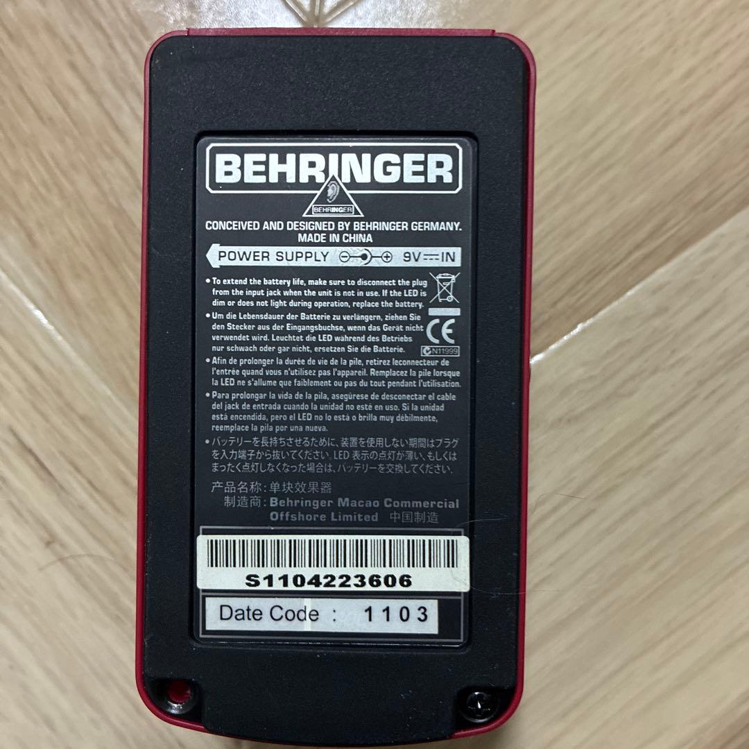 BEHRINGER ULTRAL&SUPEROCTAVER&スイッチャー