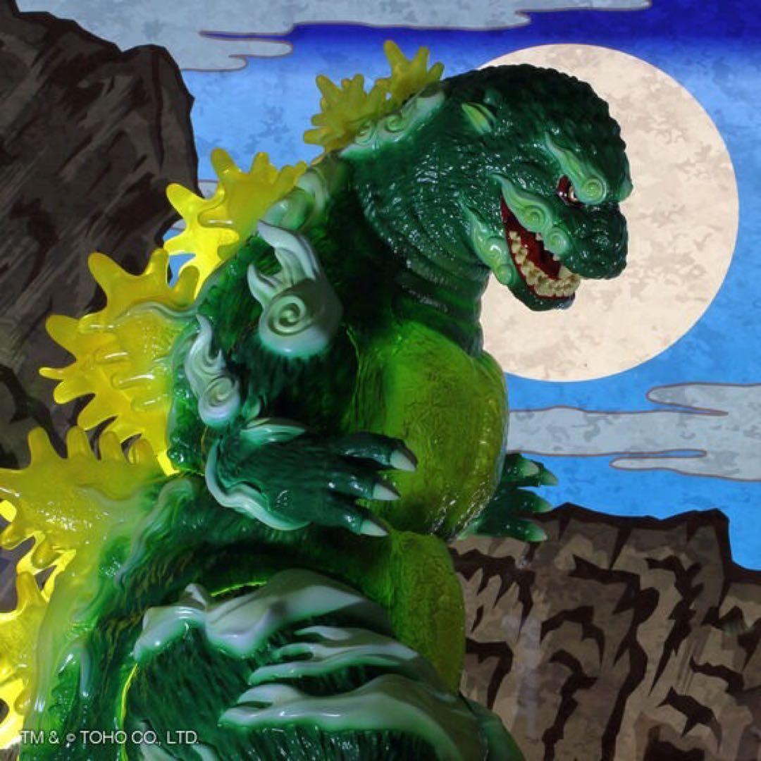 ゴジラ フィギュア ソフビ　GVA ゴジラ 浮世ノ絵（翠）　バンダイ