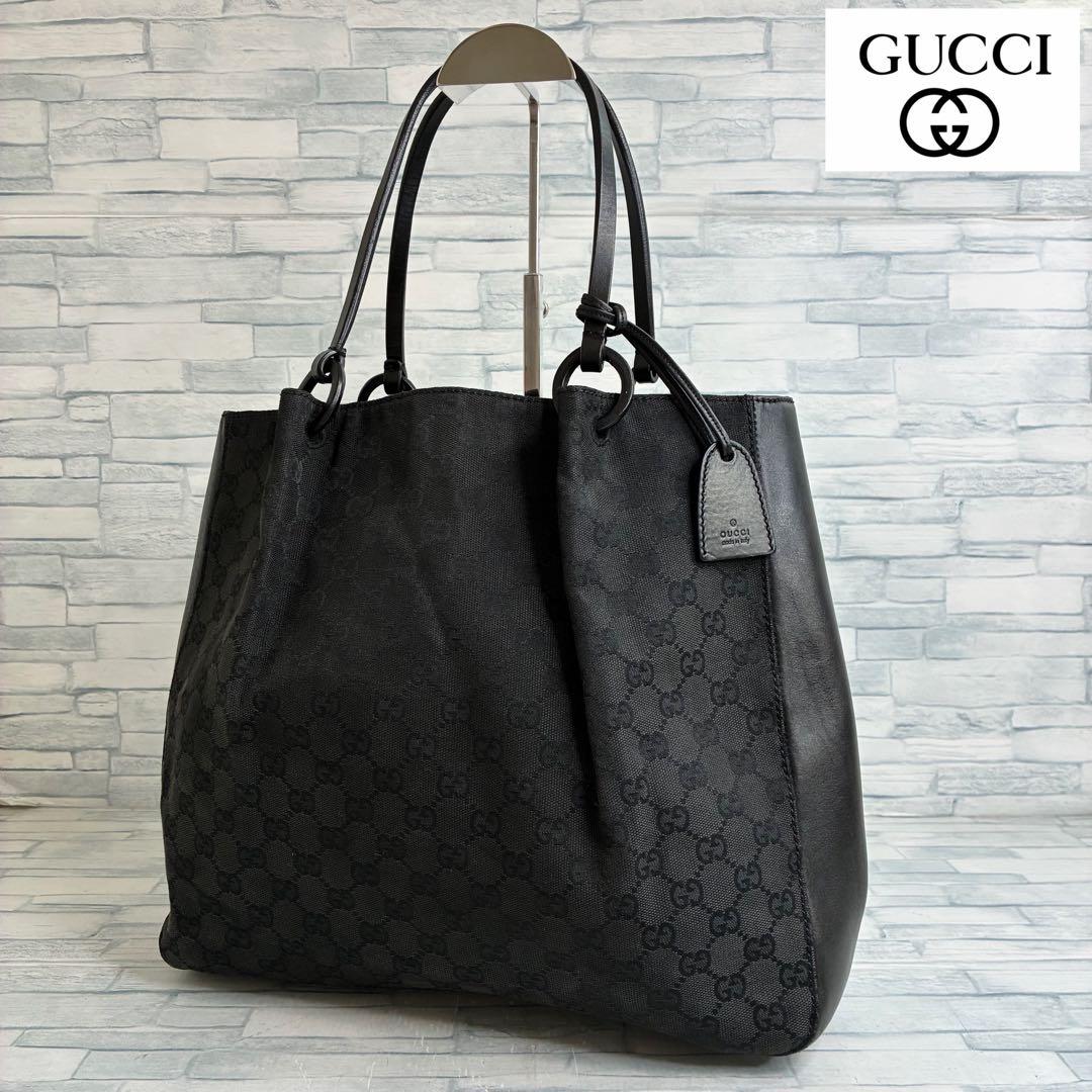 まあ吉　　極美品　150 GUCCI グッチ　ハンドバッグ　GG柄 qu2