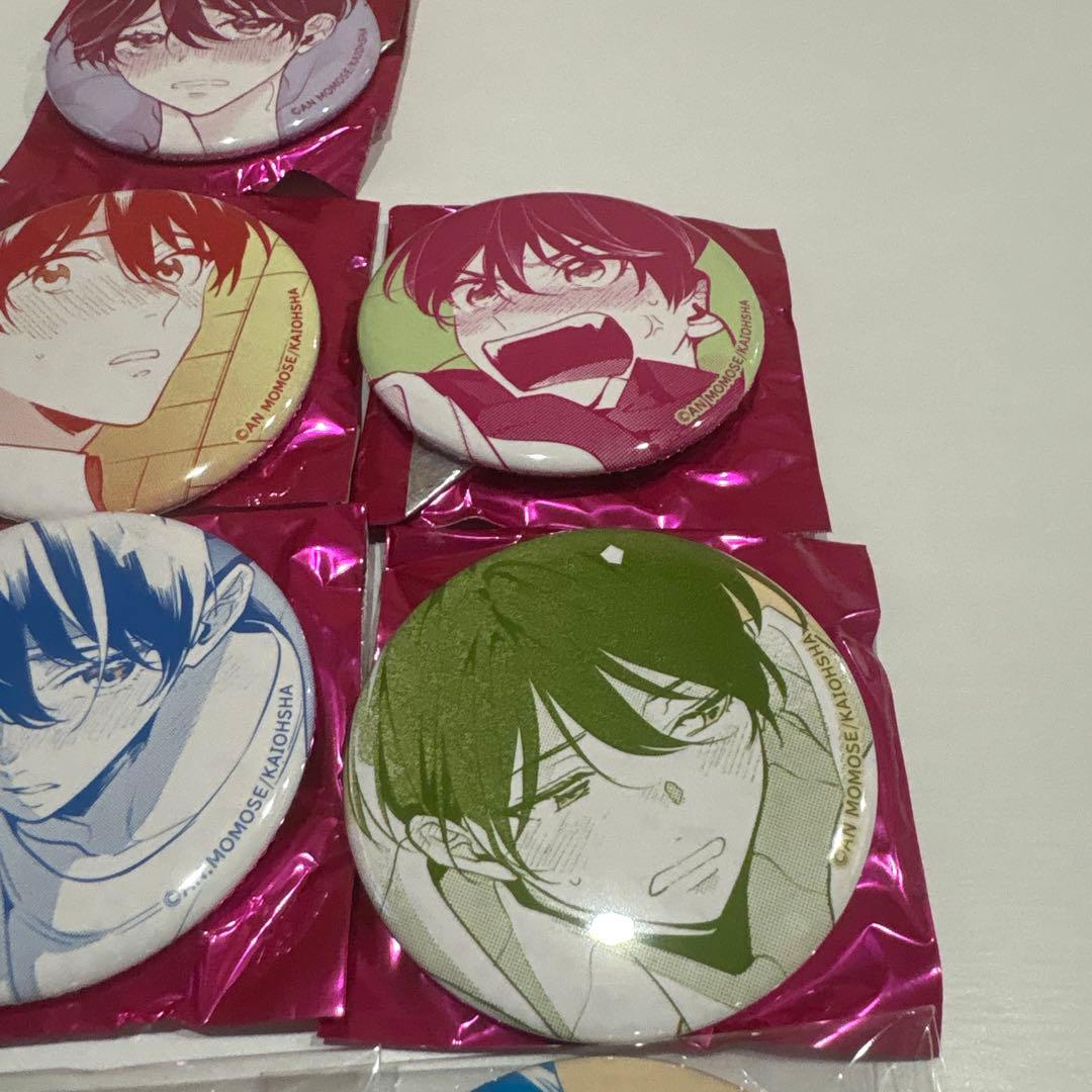 ナカまであいして　楪　emo cafe　缶バッジ 全10種　百瀬あん　BL