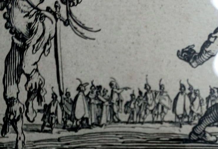 お値下げ　額装品　1621年頃　巨匠　ジャック・カロ　「スフェサニア舞踏会」美品
