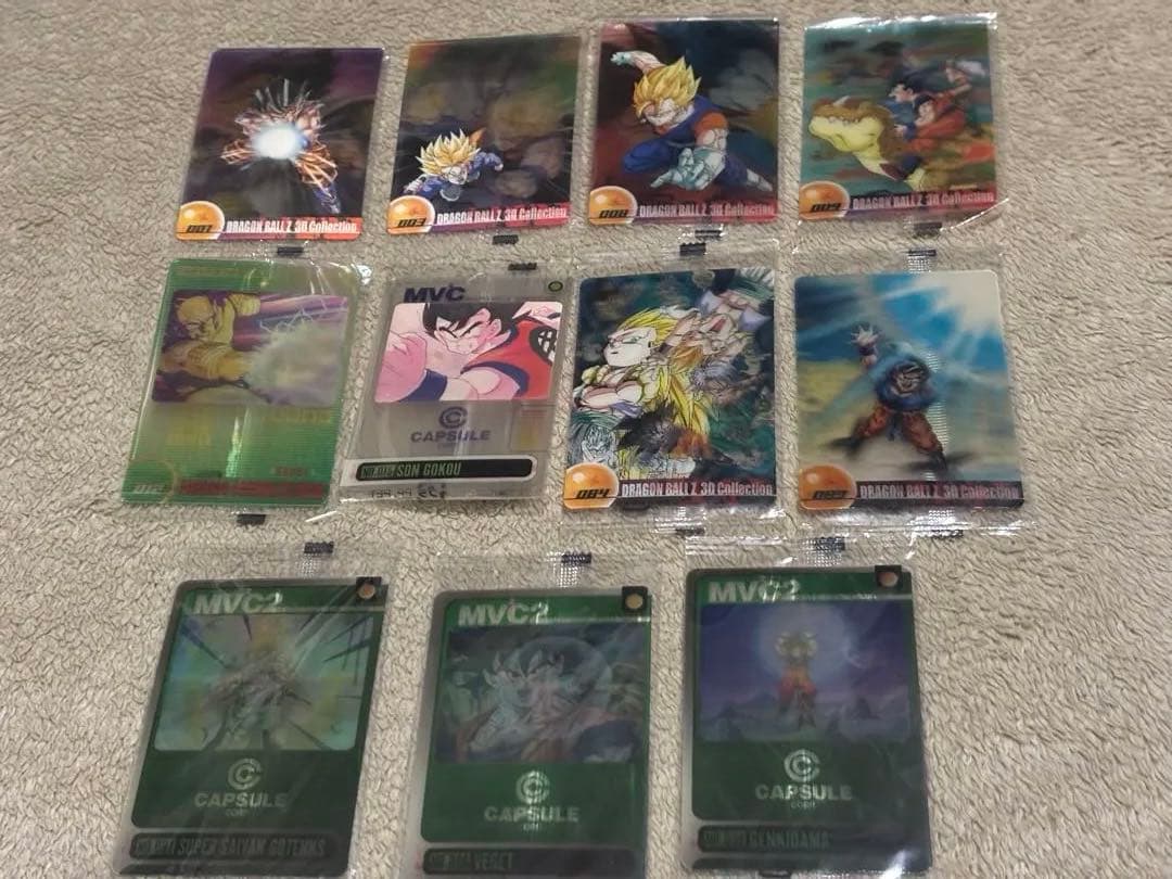 ドラゴンボール　森永ウエハースカード　3Dカード11枚【未開封】　希少品