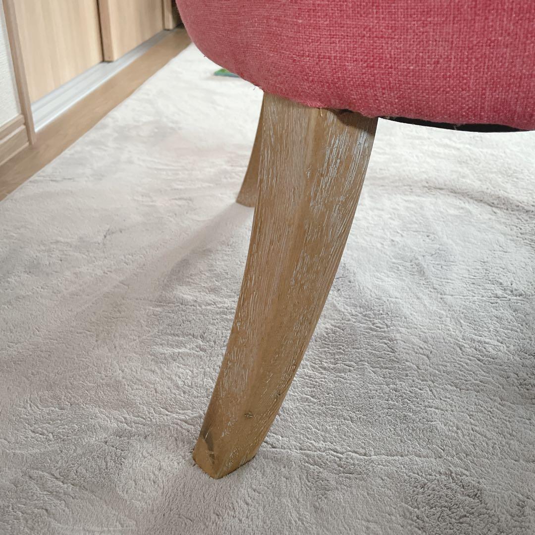 ラムズゲイトチェア 1人掛けソファ　リネン　ダスティピンク