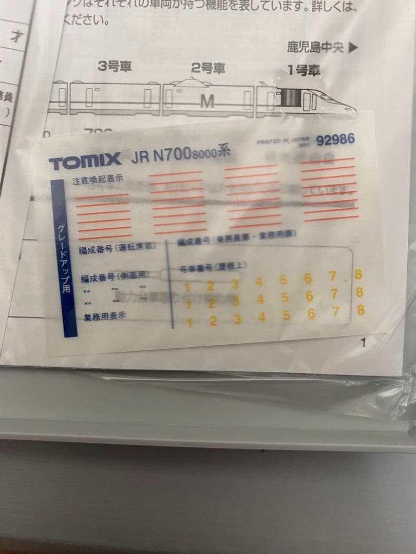 限定品　TOMIX 92986 N700 8000系 山陽・九州新幹線