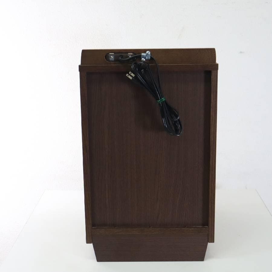 2の1カリモク家具 ナイトテーブル AU8450MK オーク材 コンセント 2