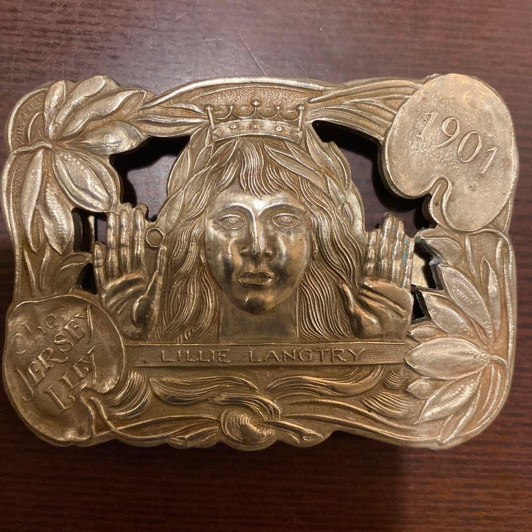 コミック・アニメ 1901' OldTiffany \"LILLIE LANGTRY\"buckle